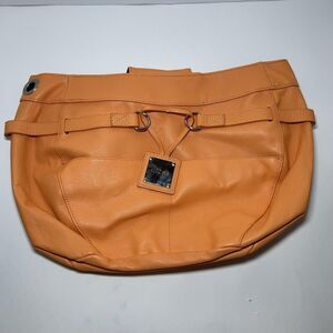 Miche Bag Women's Medium Orange Faux Leather Colton Shell Lined Pockets NWOT